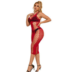 Subblime - 952327 Robe Longue Réseille Rouge Taille Unique